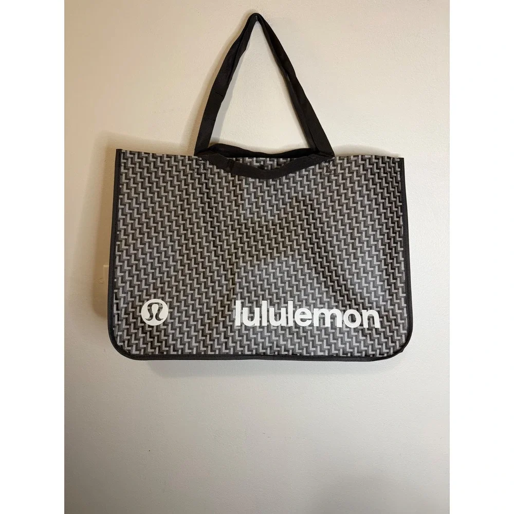 Lululemon Large Reusable Jacquard Tote Double Handle